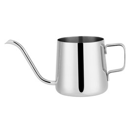 Stainless Steel Drip Coffee Pot Long Gooseneck Spout Kettle Cup Tea Tool (Silver 350mL)