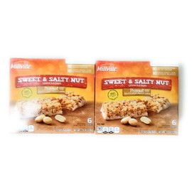 Millville Sweet & Salty Nut Granola Bars Peanut Flavor 6 bars - 2 PACK