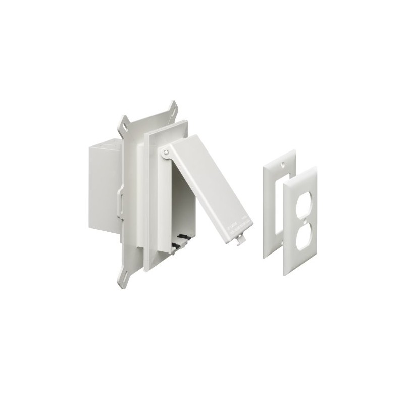 Arlington DBVS1W-1 Low Profile IN BOX Recessed Outlet Box Wall