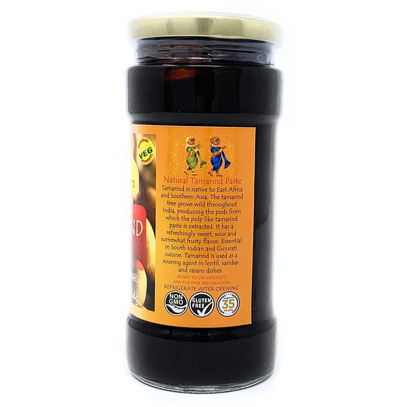 Asian Kitchen Tamarind Paste Puree (Imli) 16oz (454g) 1lb Glass