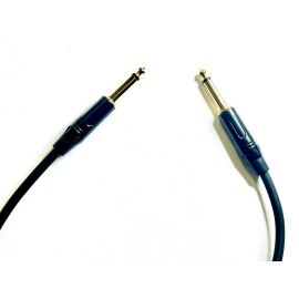 Mogami 1 FT MOGAMI GUITAR CABLE WITH 1/4"  BLACK & GOLD PLUG CUSTOM BUILT