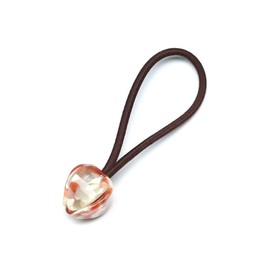 QinGoo Red Flower Hair Rubber Scrunchie Hair Accessory, Stylish, Adult, Cute, Stylish, Women's, Korean, 1 Piece (White Red)