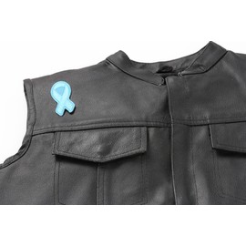 Blue Ribbon Patch for Awareness In Child Abuse and Bullying - By Ivamis Trading - 3x1.25 inch