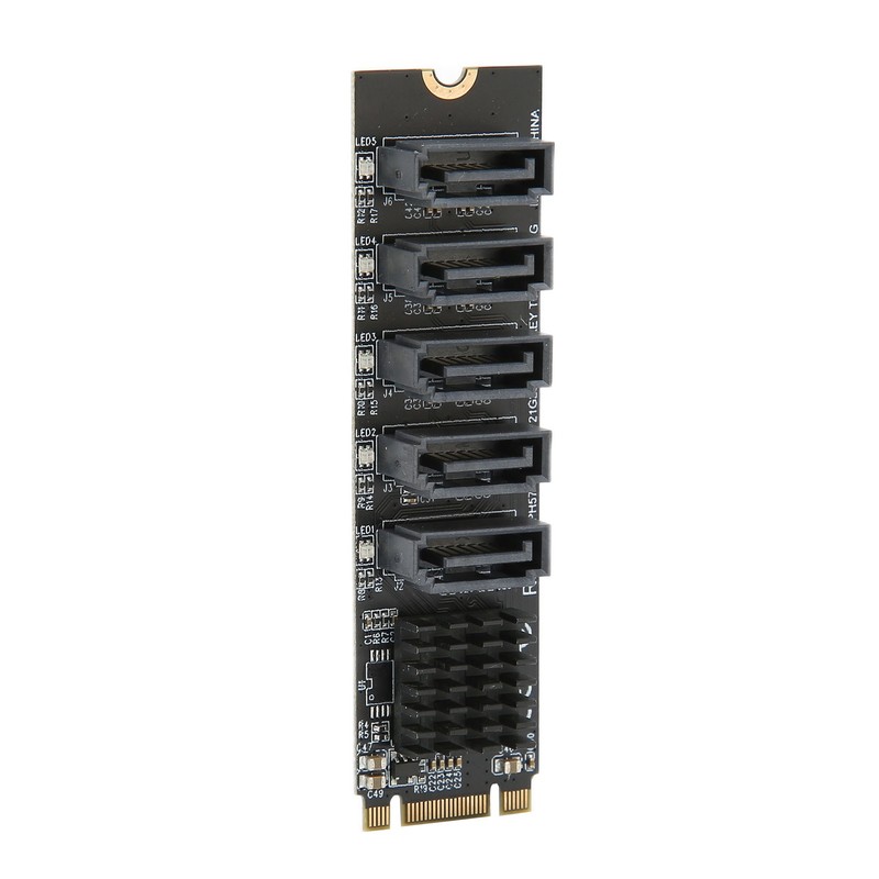 Convert Adapter Card M.2 NGFF BKEY SATA to 5 Port