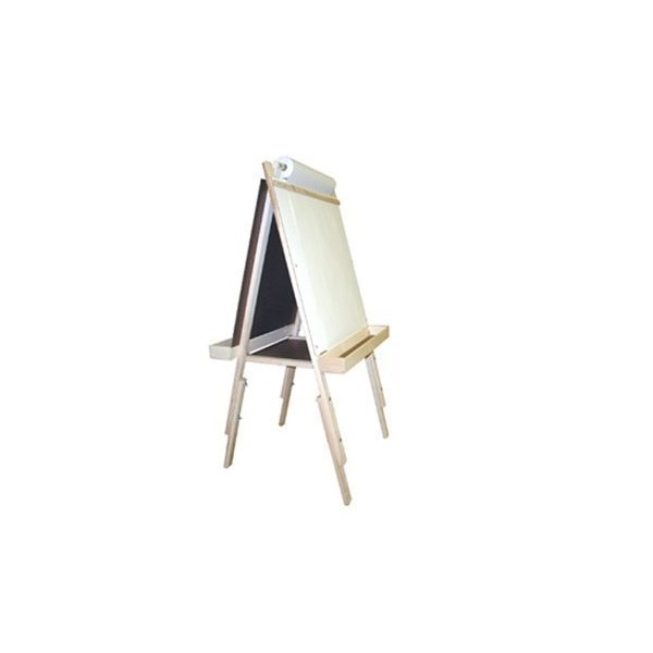 Beka 01016 Adjustable Easel, chalkboard, marker board, wood trays