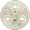 Optronics UCL55CBP Clear 2" Round LED Sealed Utility Light, White
