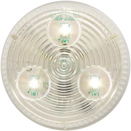 Optronics UCL55CBP Clear 2" Round LED Sealed Utility Light, White