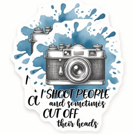 Camera Magnets - Photographer Humor - Photo Studio Decor - 2 Pack - 5" Wide Design - Sticks to Fridges, Lockers, Toolboxes & More - Made in USA - AQM2328