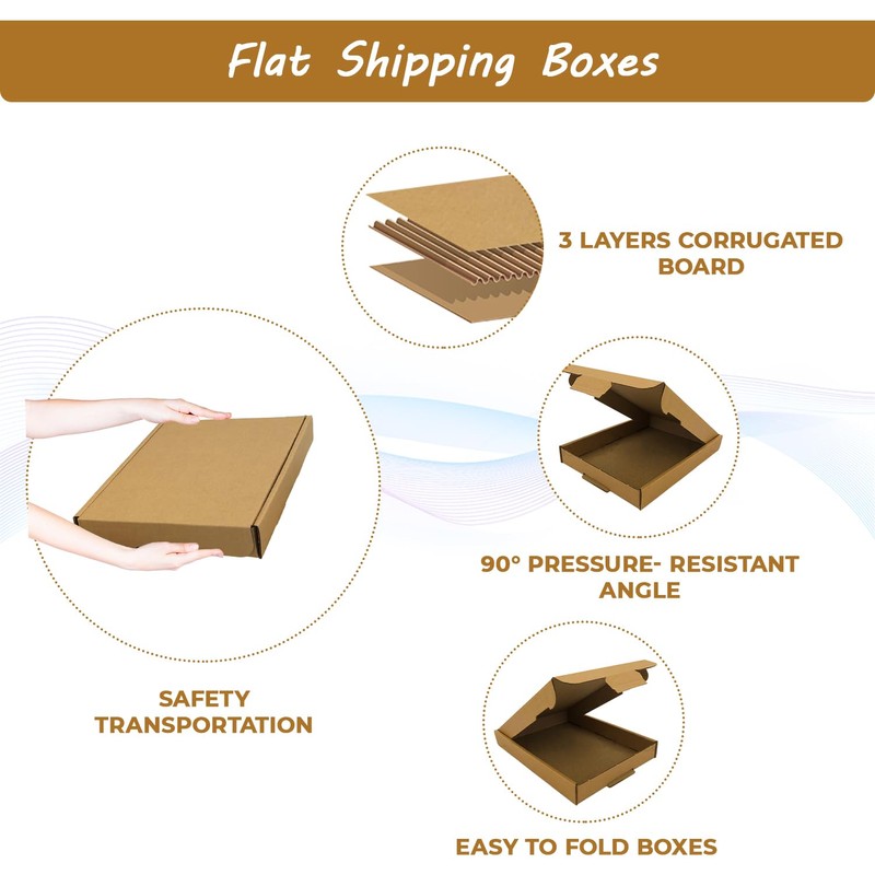 AKAR Brown Mini C7/A7 Large Letter Size Box, 101x101x20mm -