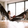 Bellzacasa Double Hammock, Heavy Duty 500 lb Load Capacity Tassels