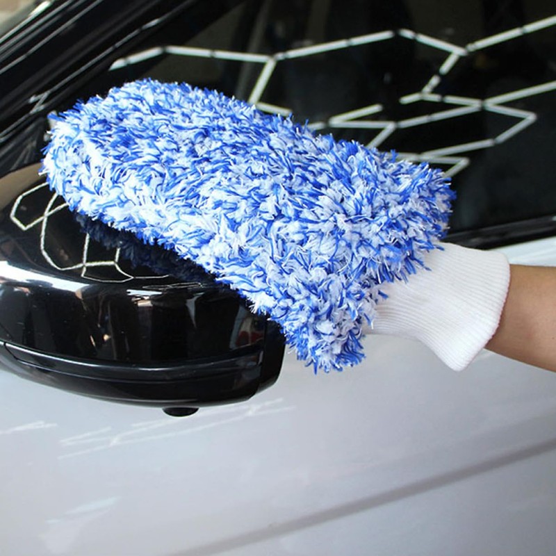 iplusmile Microfiber Car Wash Mitts Soft Plush Auto Wash Gloves