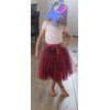 Dancina Girls Knee Length Tutu A line Layered Tulle Skirt