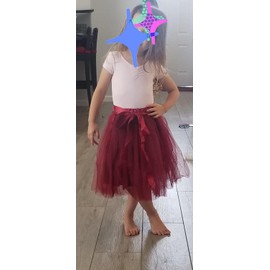 Dancina Girls Knee Length Tutu A line Layered Tulle Skirt 2-7 Years Black