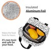 Hulnulnu Aesthetic Polka Dot Insulated Lunch Bag - Reusable Lunch
