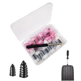THXFUNAREA Vacuum Tyre Repair Nails, Tyre Repair Nails, with Screwdriver, Tyre Repair Rubber Nail, Tubeless Tyre Repair Kit, for Car, Motorcycle, Pack of 20