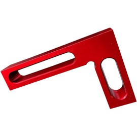90 Degree Mini Positioning Square, Small Pocket Right Angle Clamps Woodworking Carpenter Tool, Check Square on Carpenter Cutting Tools (Red)