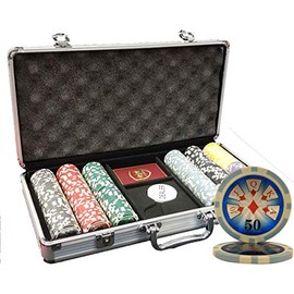 MRC 300 pcs High Roller Casino Poker Chips Set with Aluminum Case Custom Build
