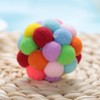 HEEPDD Colorful Cat Balls, Handmade Plush Bouncy Ball with Catnip