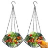 GOEDCH Set of 2 Chicken Feeders: Chicken Vegetable Hanging Feeder,