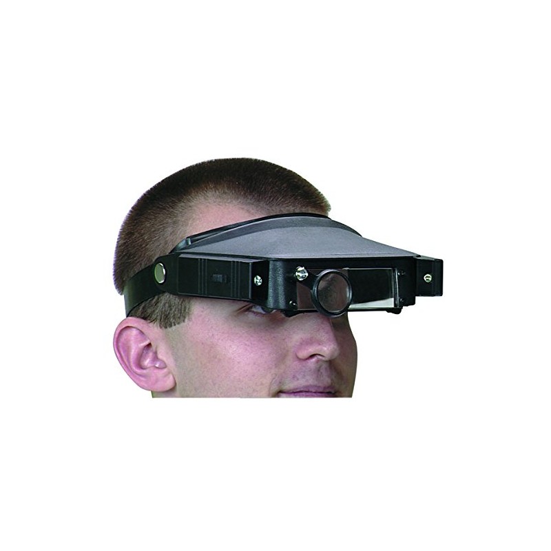 Magnifier Head Strap with Lights Fits Easily Over Regular or