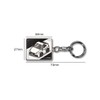 mkjp Custom Key Chain 86 Bee Moustaches Zn6 Base White