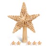 Christmas Tree Topper Star Made of Straw, Christmas Tree Topper