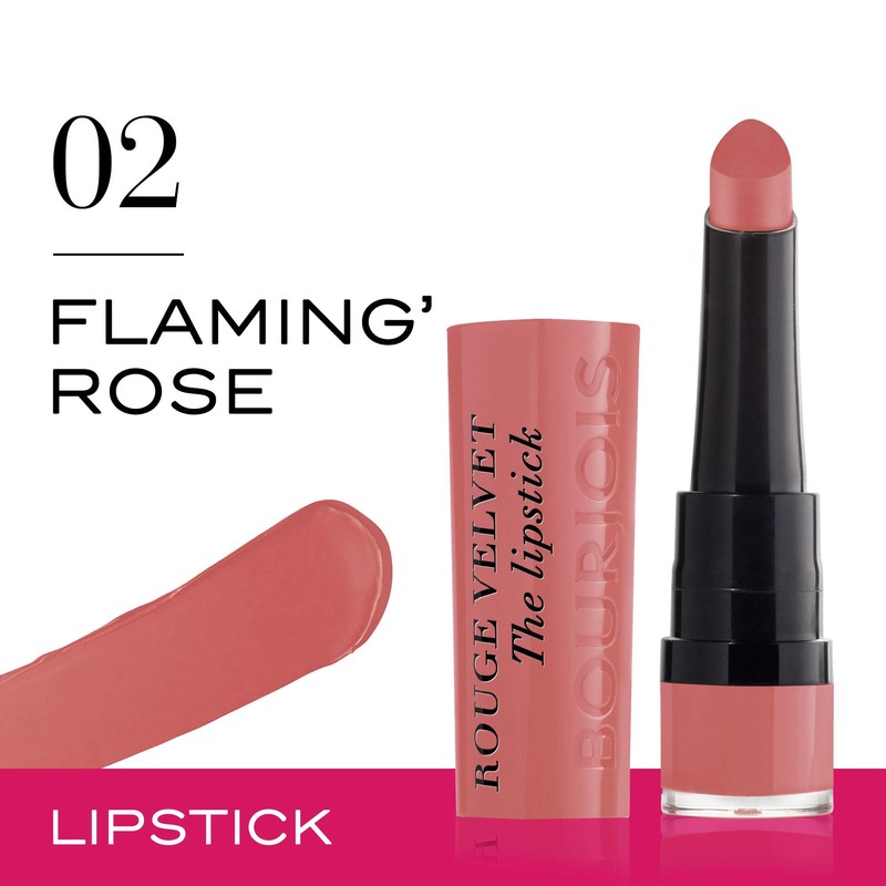 Bourjois Rouge Velvet The Lipstick 02 Flaming'rose