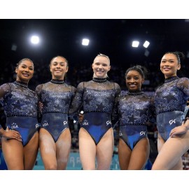 Champion 8x10 Photo USA Gymnastics 2024 Paris Olympics SIMONE BILES, CHILES, LEE, CAREY