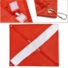 MOPHOEXII Dive Flag with Adjustable Stability Flag Pole,Diver Down Flag