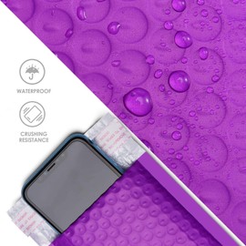 Switory 50pcs 10.2x17.7cm Poly Bubble Mailers 4x7 Inch Padded Envelopes #000 Bubble Lined Poly Mailer Self Seal Purple