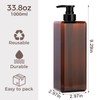Suream Large Pump Bottles for Shampoo and Conditioner, 3Packs 33.8oz
