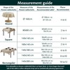 Outdoor Tablecloth Washable 80 x 80 cm Beige Garden Tablecloth