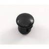 Black Nylon Hole Plugs Fits 1/4" Opening - Domed Textured