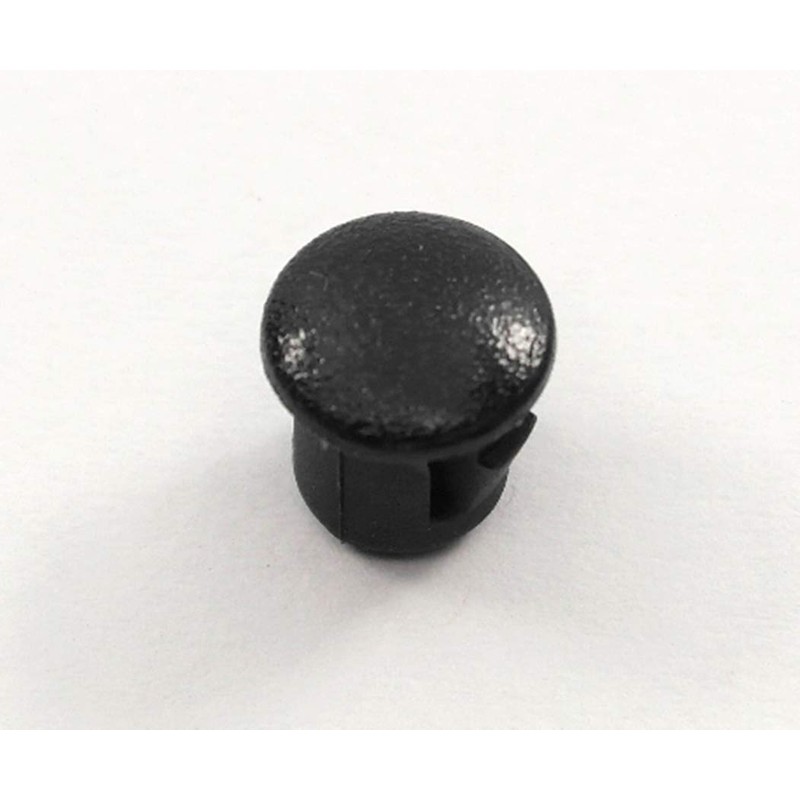 Black Nylon Hole Plugs Fits 1/4" Opening - Domed Textured