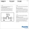 Plumb Pak PP55-6W 3-Way Drain Coupling Tee with Reducing Washer,