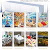 5 Pack Disposable Plastic Tablecloth,137x274cm Gold Stamping Dot Rectangular Table