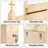 Dmnnlp Offering Boxes for Church, Cross Prayer Request Box with
