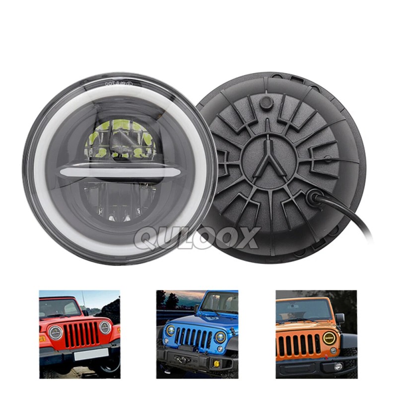 QULOOX for Mazda RX-7 1979-1985 LED Headlights 7inch High-Low Beam