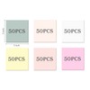 Temiary 6Pads Transparent Sticky Notes, Clear Sticky Note Waterproof See