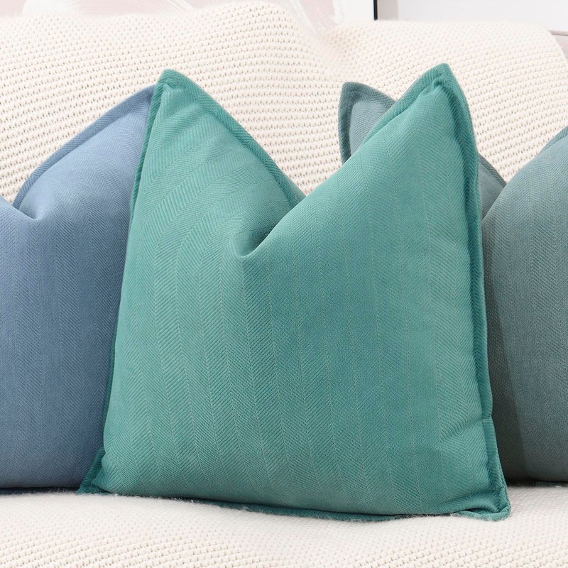 Madizz Textured Chenille Cushion Covers Set of 2 Super Soft