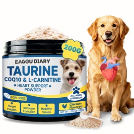 Taurine for Dog Taurine Powder, Heart Cardiac Vision Energy Hip Joint 200g