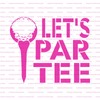 Lets Par Tee Golf Stencil - Reusable Stencils for Painting