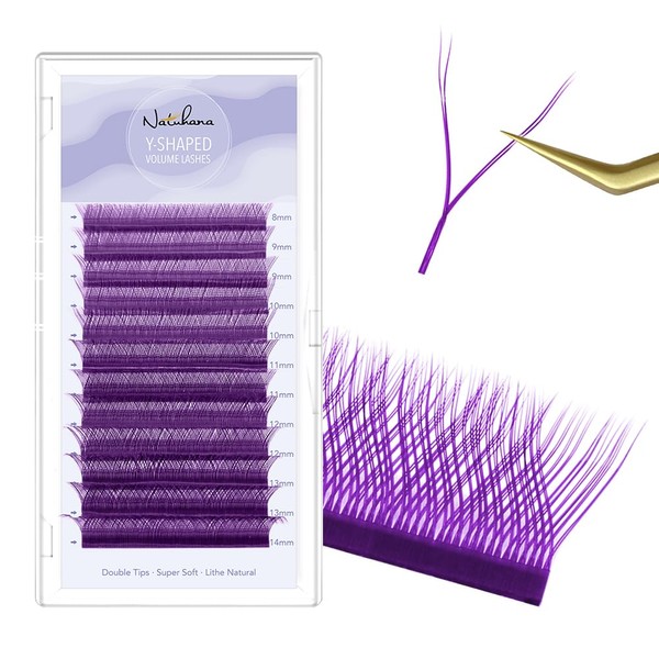 NATUHANA YY Eyelash Extension 0.07mm C Curl 8-14mm Mixed Makeup