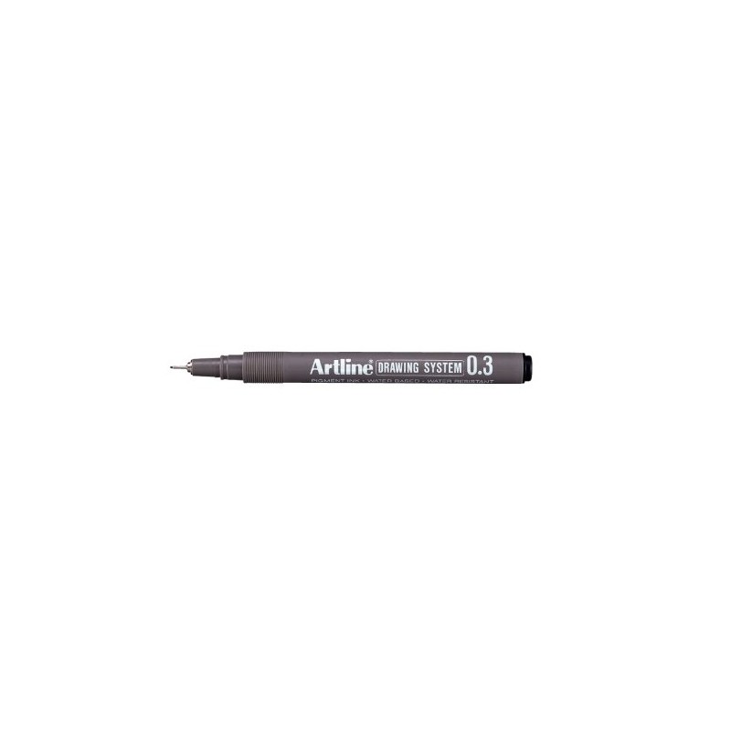 Artline System Drawing Pen 0.3mm Black (Pack of 12)