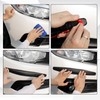 QKYS 2PCS Car Bumper Guard Strip, Scratch-Resistant Anti-Collision Patch, Rubber
