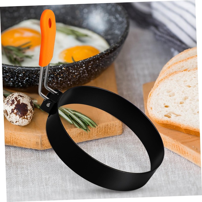 Ciieeo 6 Pcs Stainless Steel Egg Rings with Separator Brush
