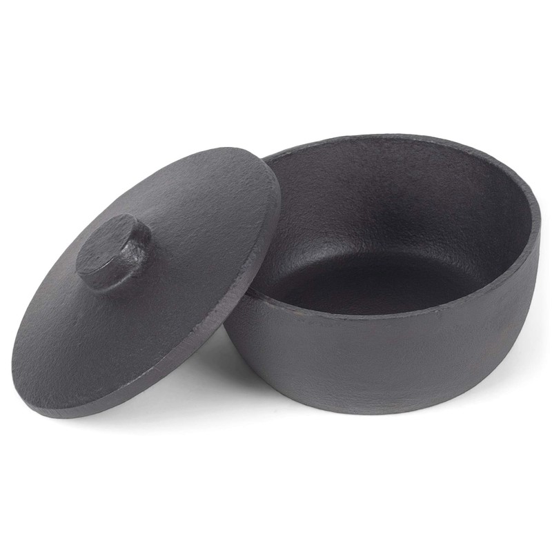 47th & Main Durable Black Cast Iron Bowl, Small, Pot