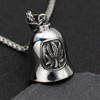 Leaf Motorcycle Ride Bell, Stainless Steel Bell Biker Accessory,Guard Riding