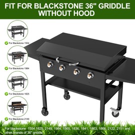 Universal Back Hinged Lid with Durable Handle for 36" Griddles, Griddle Hard Cover Hood for Blackstone 36 Inch 2149 2122 1565 1554 1560 1899 1863 1825 1818 1836 1866 1841 and Other Brand 36" Griddle