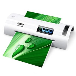 Laminator, SINOPUREN Laminating Machine, Thermal Laminator Machine 9-inch Quick Warm-up Never Jam Personal Lamination Work with 3~5mil Pouches for Teacher in School / Office / Home use, White